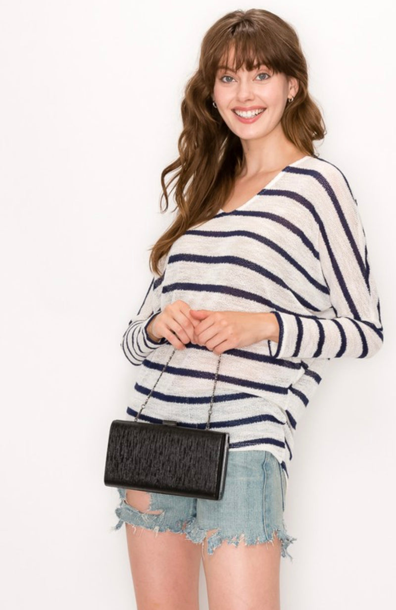Bayview Blue Striped Top