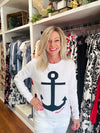 Anchor White Sweater